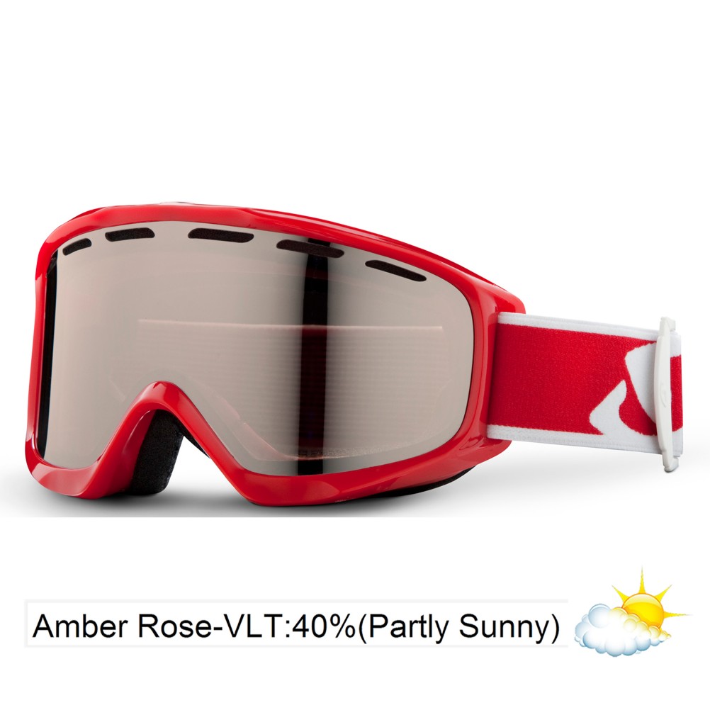 Giro Index OTG Goggles 2014, Red Icon Streak-Ar 40, swatch