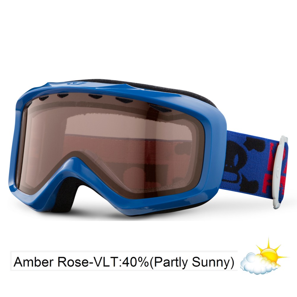 Giro Grade Kids Goggles 2013, Blue Paul Frank Bolts-Amber Rose 40, swatch