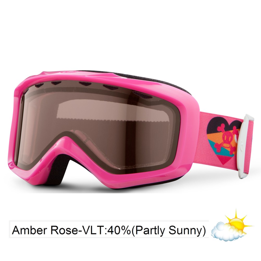 Giro Grade Kids Goggles 2013, Pink Paul Frank Mod-Amber Rose 40, swatch