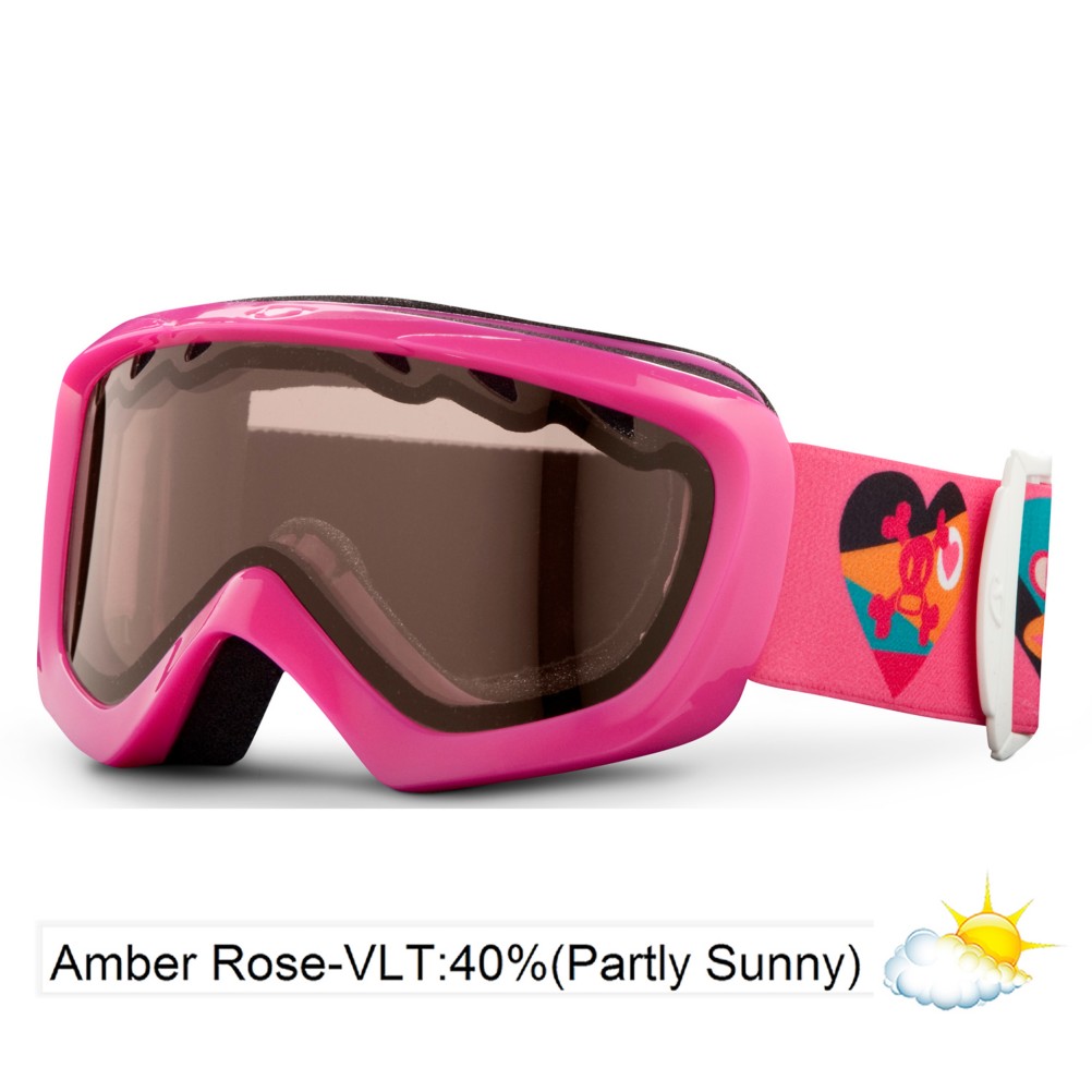 Giro Chico Kids Goggles 2013, Pink Paul Frank Mod-Amber Rose 40, swatch