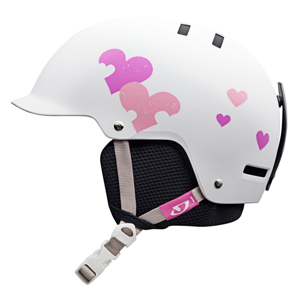 Giro Vault Girls Helmet 2013, White Heart Helix, swatch