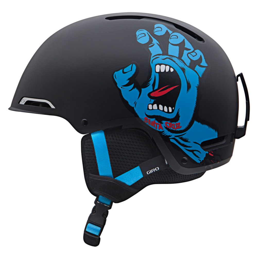 Giro Rove Kids Helmet 2013, Matte Black Santa Cruz Screaming Hand, swatch