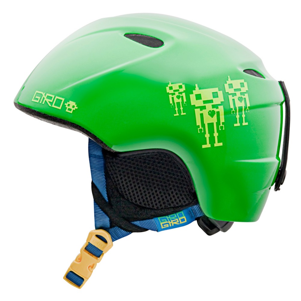 Giro Slingshot Kids Helmet 2013, Green Goggle Bot, swatch