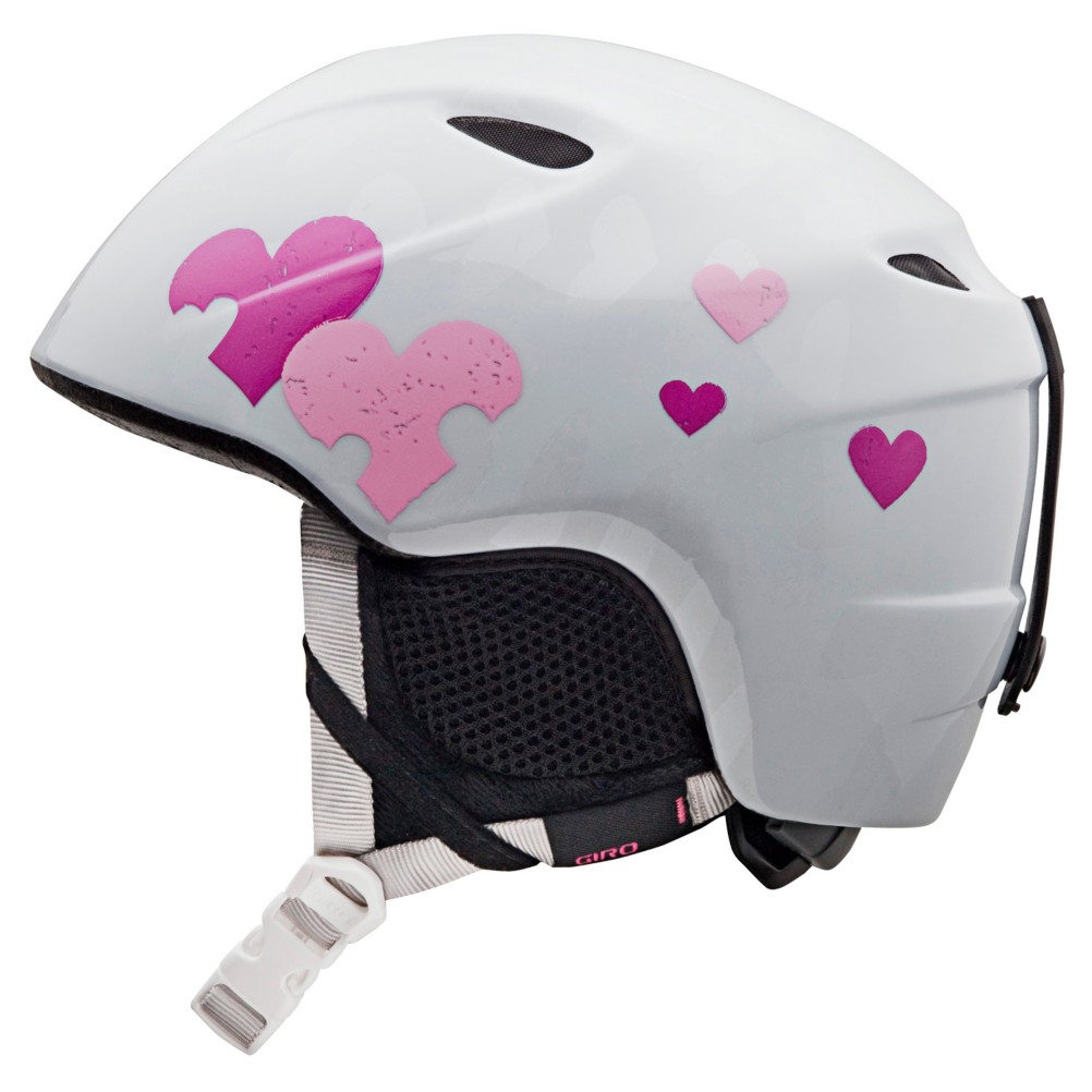 Giro Slingshot Girls Helmet 2013, White Heart Helix, swatch