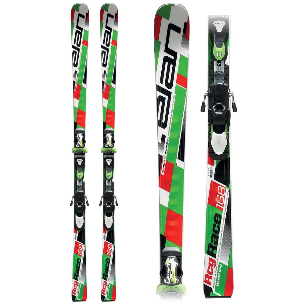 Elan RCG Waveflex Junior Race Skis with ER 11 Free Flex Pro Bindings 2013, , medium