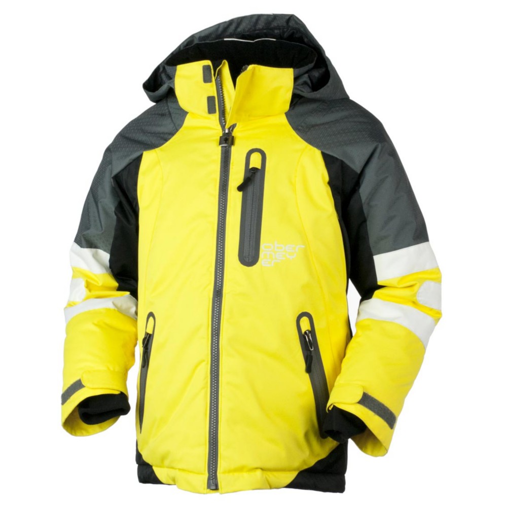 Obermeyer Icon Boys Ski Jacket, Acid Yellow, swatch