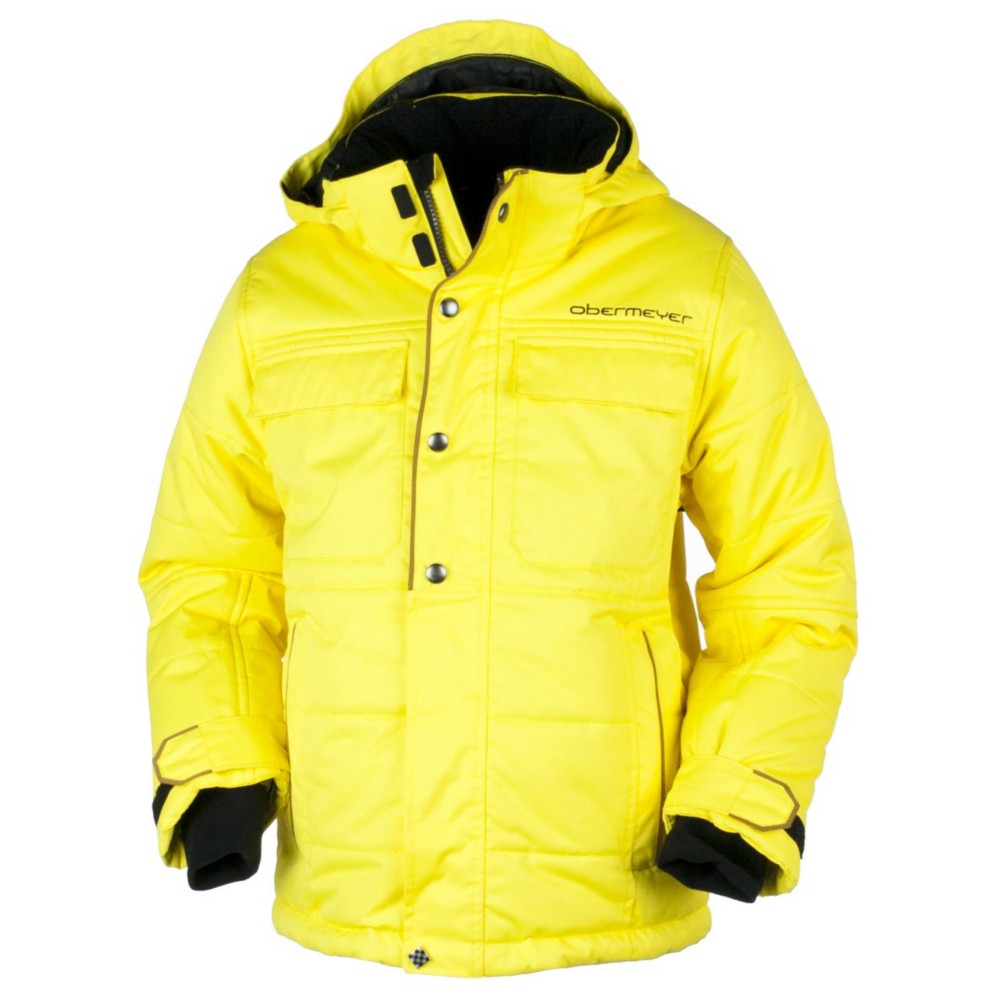 Obermeyer Bommer Boys Ski Jacket, Acid Yellow, medium