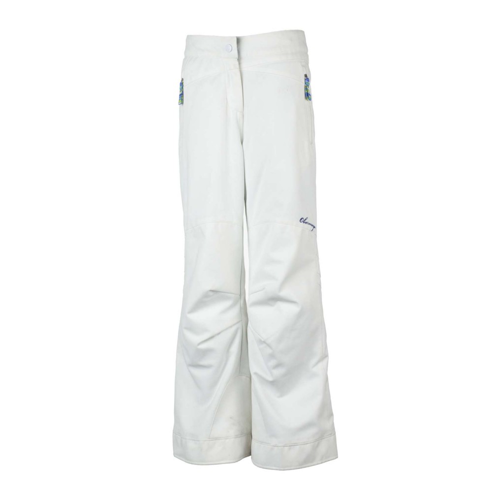 Obermeyer Brooke Girls Ski Pants, White, swatch