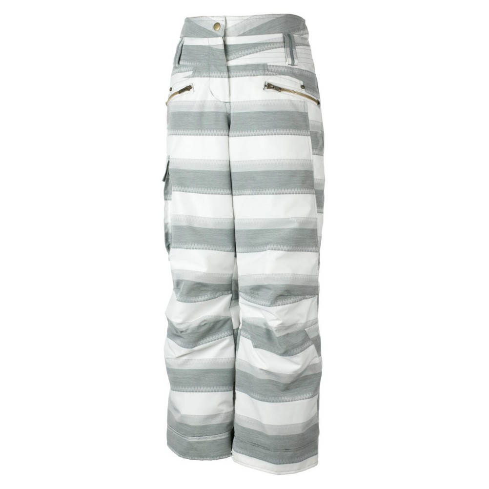 Obermeyer Twilight Girls Ski Pants, Quarry Stripe Jacquard, swatch