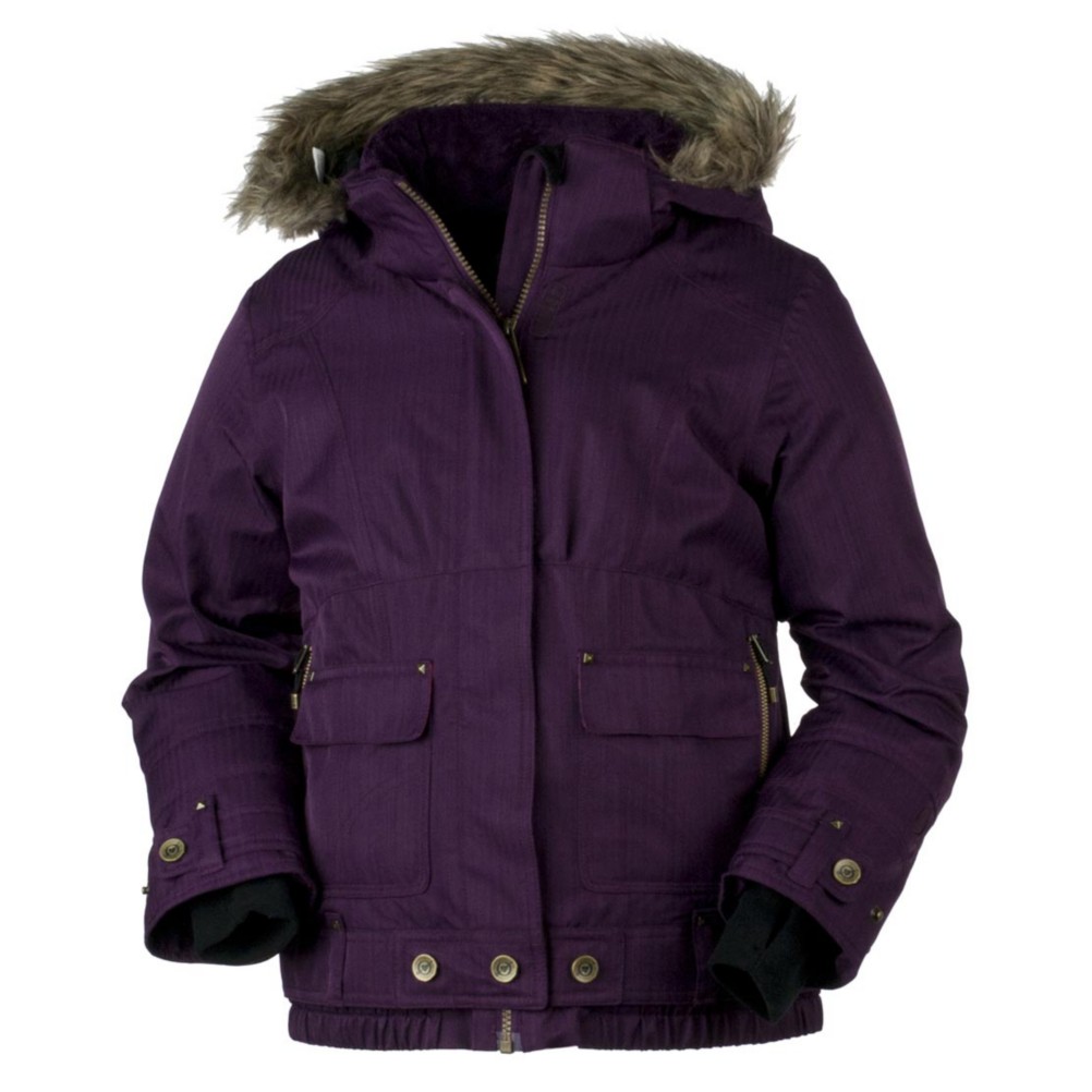 Obermeyer Bombdiggity Girls Ski Jacket, Plum, swatch
