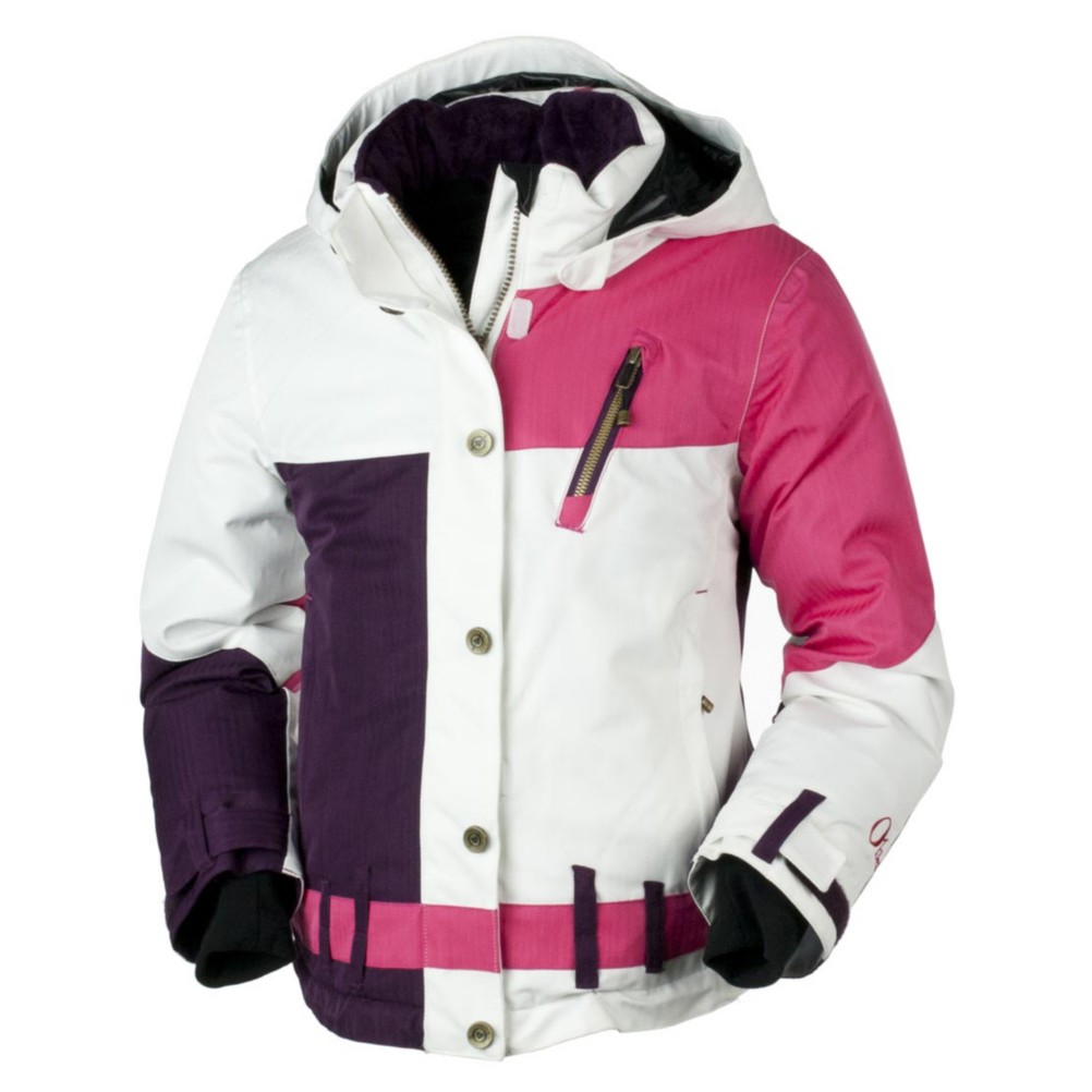 Obermeyer Lighthouse Girls Ski Jacket, Hibiscus, swatch