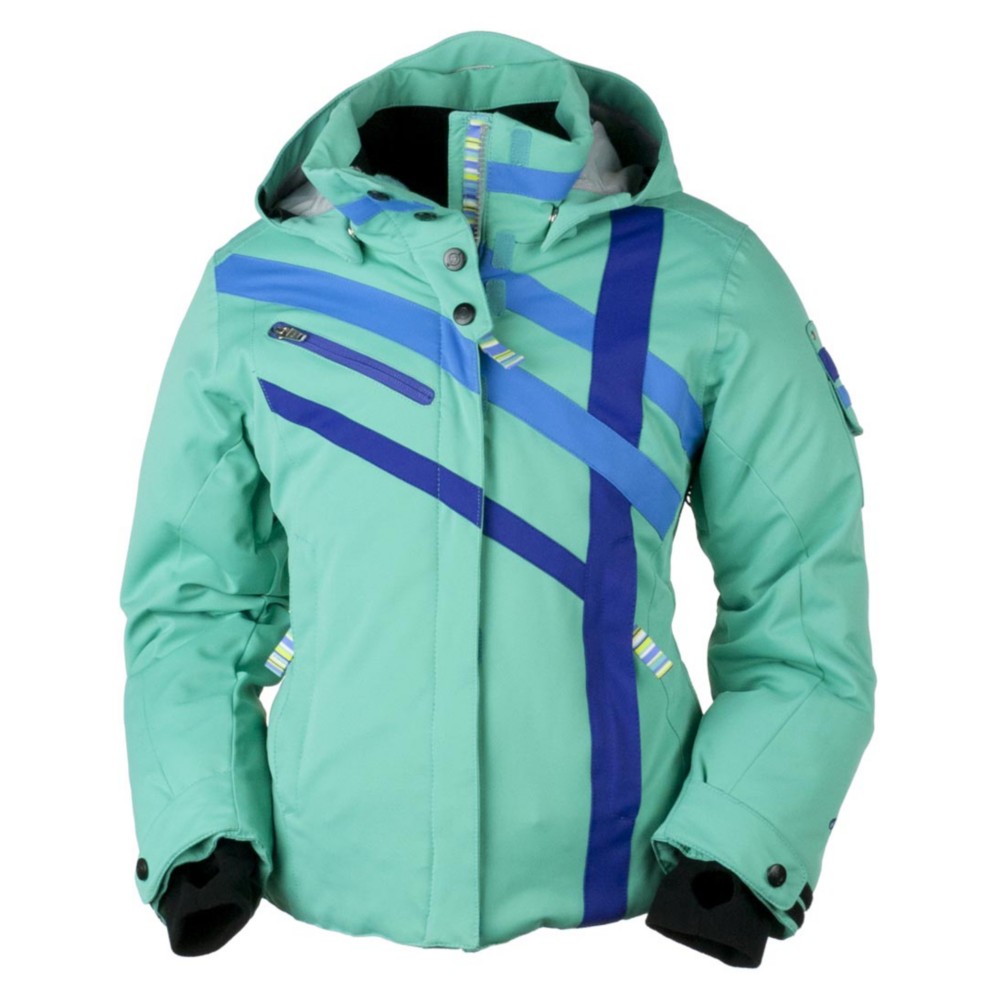 Obermeyer Kensington Girls Ski Jacket, Pool Green, swatch