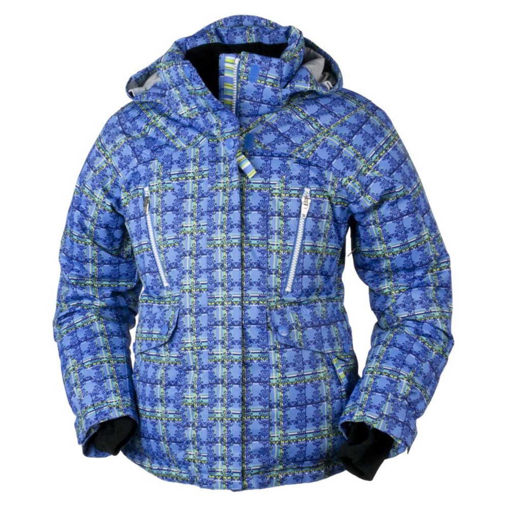Obermeyer Stella Girls Ski Jacket, Provence Plaid, swatch