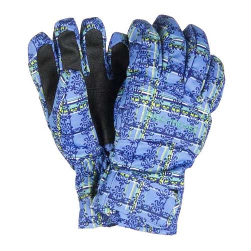 Obermeyer Alpine Girls Gloves, Provence Plaid, swatch