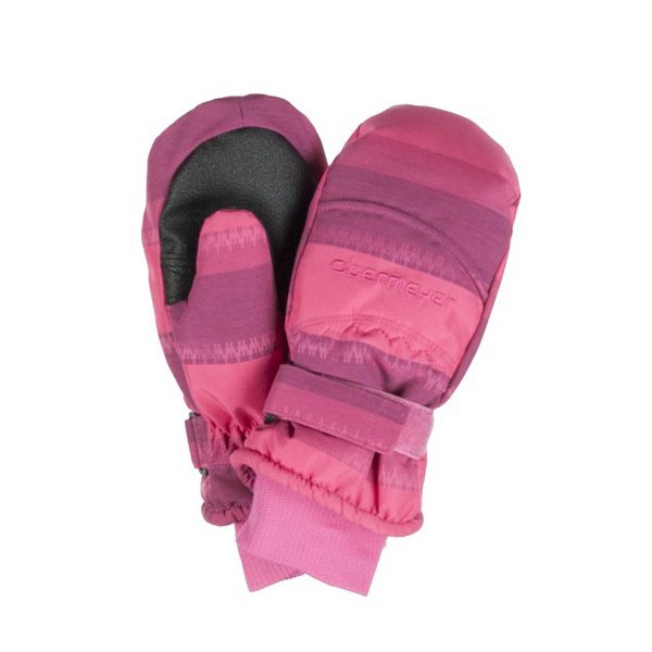 Obermeyer Radiator Girls Mittens, Hibiscus Stripe Jacquard, swatch