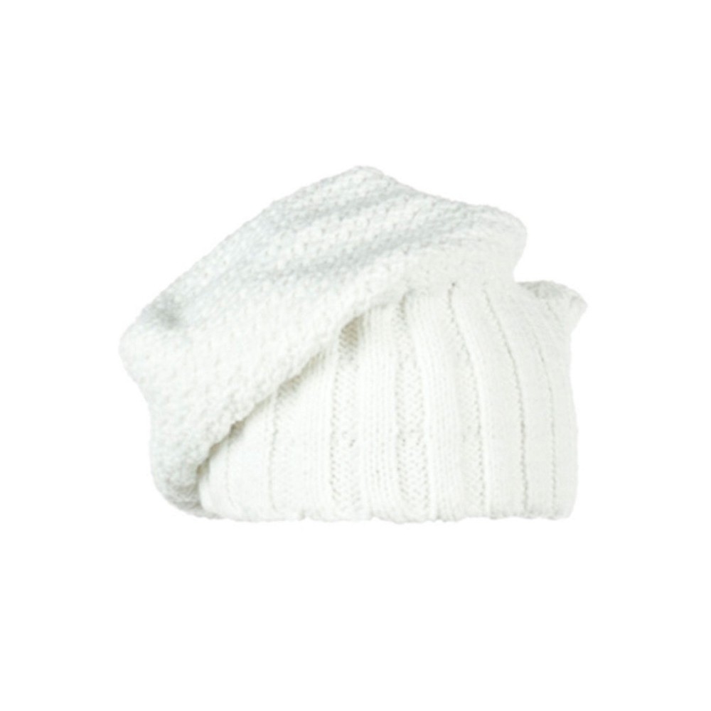 Obermeyer Cake Knit Kids Hat, White, swatch