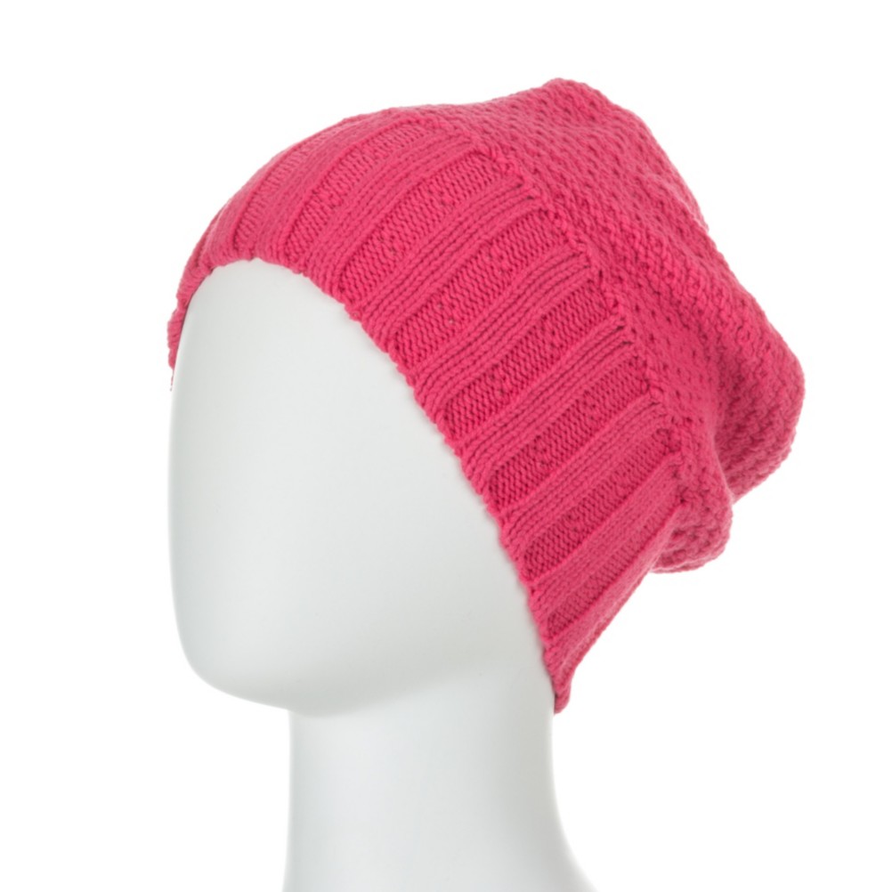 Obermeyer Cake Knit Kids Hat, Berry, medium