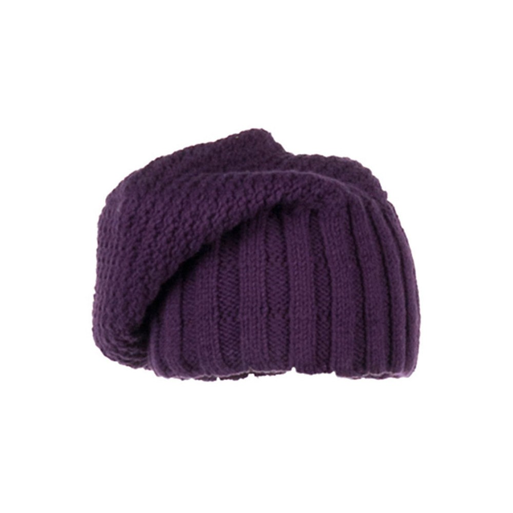 Obermeyer Cake Knit Kids Hat, Plum, swatch