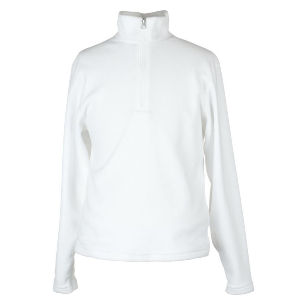 Obermeyer Ultra Gear 100 Micro Zip Kids Midlayer, White, swatch