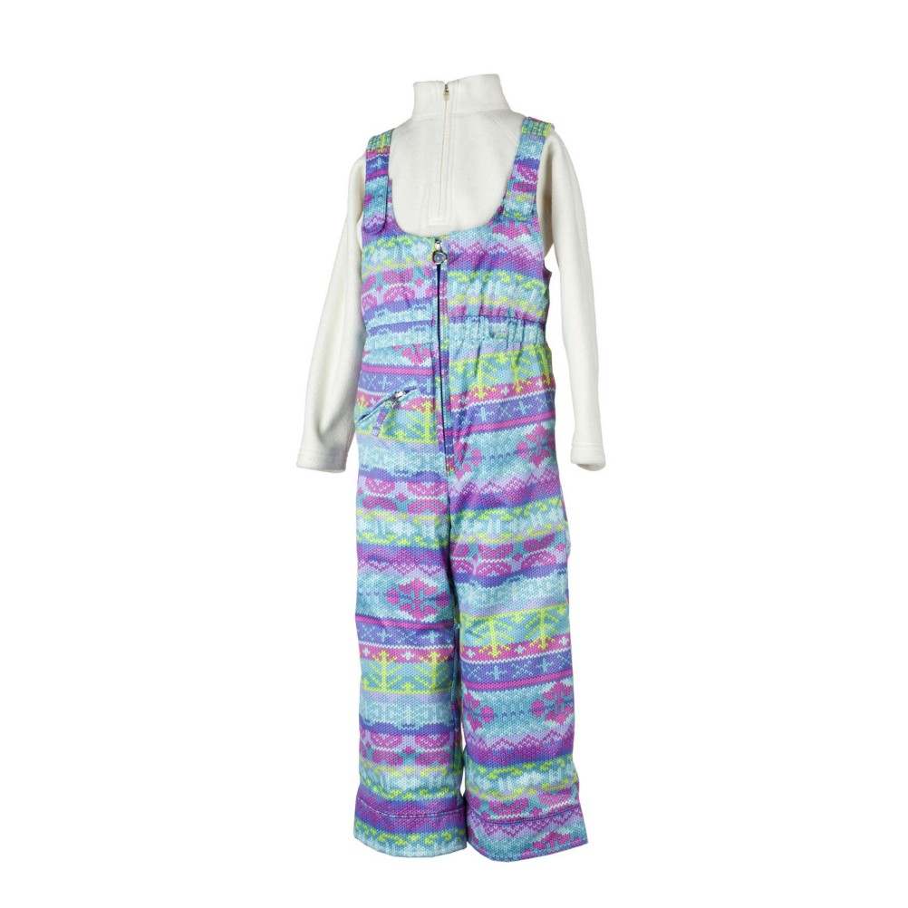 Obermeyer Snoverall Bib Toddler Girls Ski Pants, Mi Amor Sweater Print, swatch