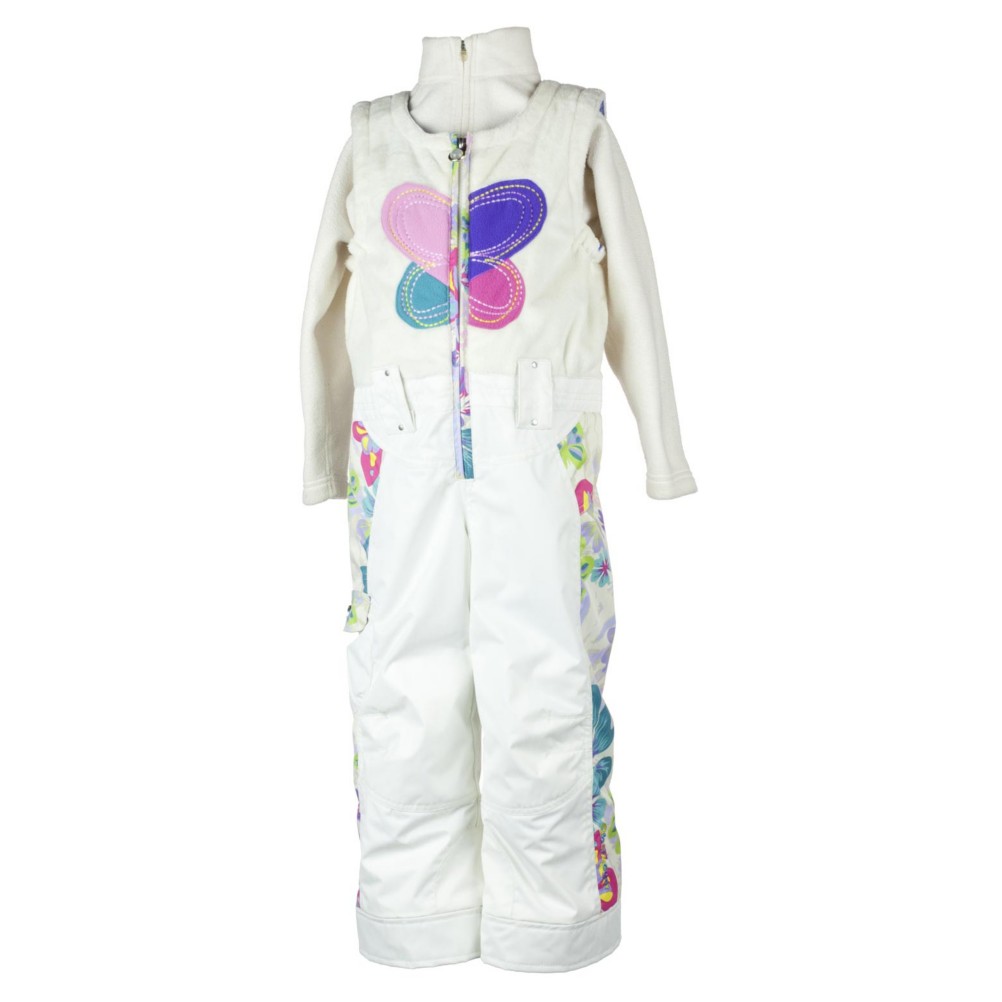 Obermeyer Love Bib Toddler Girls Ski Pants, Marshmallow, swatch