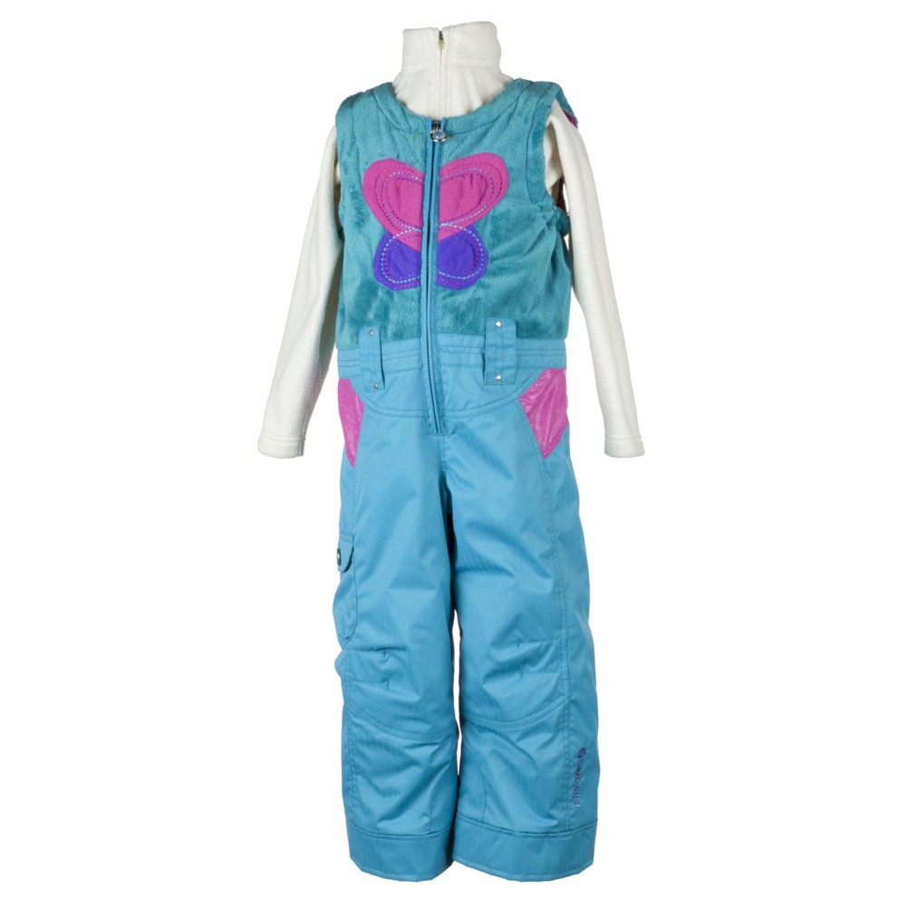 Obermeyer Love Bib Toddler Girls Ski Pants, Glacier Blue, swatch