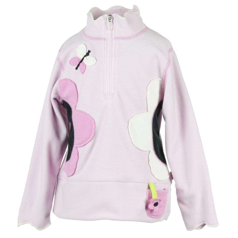 Obermeyer Gaga Fleece Kids Midlayer, Cotton Candy, swatch