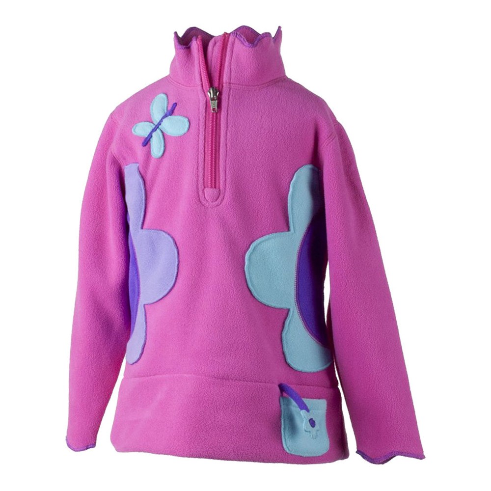 Obermeyer Gaga Fleece Kids Midlayer, China Pink, medium