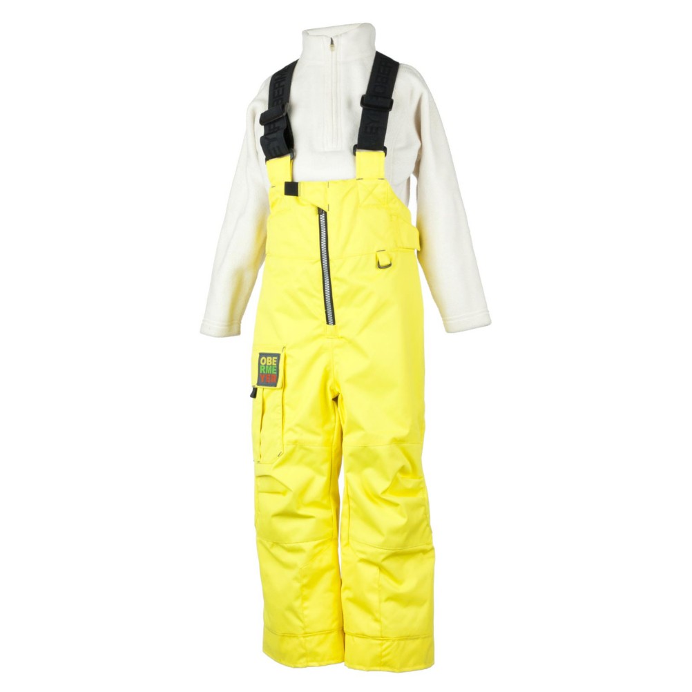 Obermeyer Volt Suspender Toddlers Ski Pants, Acid Yellow, medium