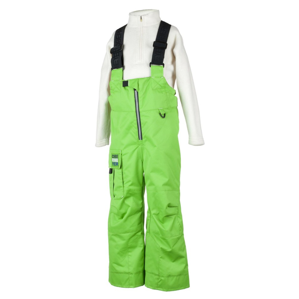 Obermeyer Volt Suspender Toddlers Ski Pants, Pro Green, swatch