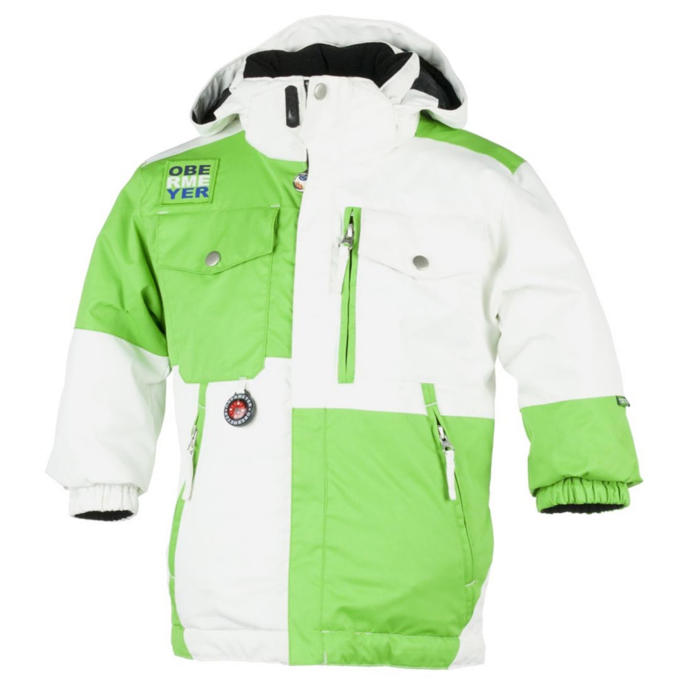 Obermeyer Superpipe Toddler Ski Jacket, White, swatch