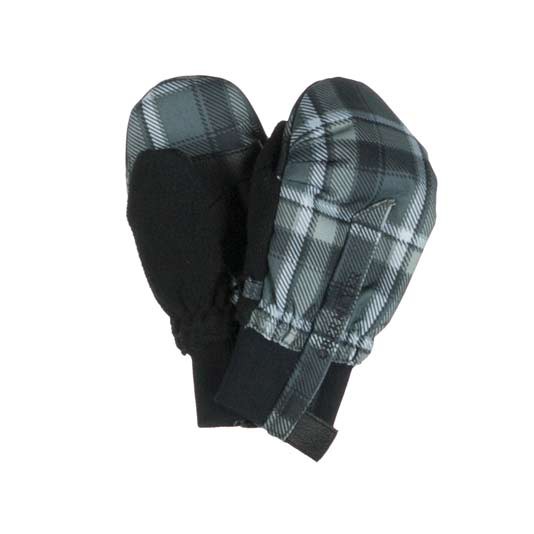 Obermeyer Thumbs Up Toddlers Mittens, Slate Flannel Plaid, swatch