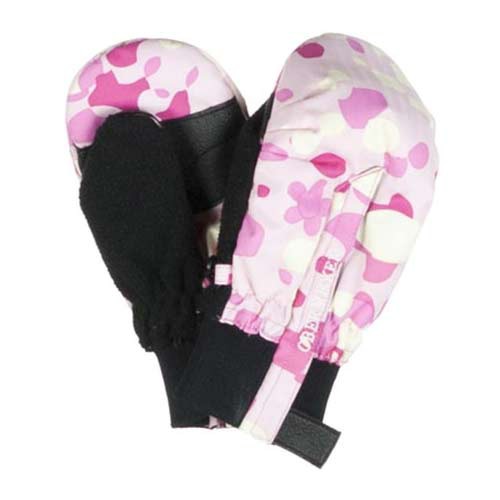Obermeyer Thumbs Up Toddlers Mittens, Cotton Candy Dippy Dots Print, medium