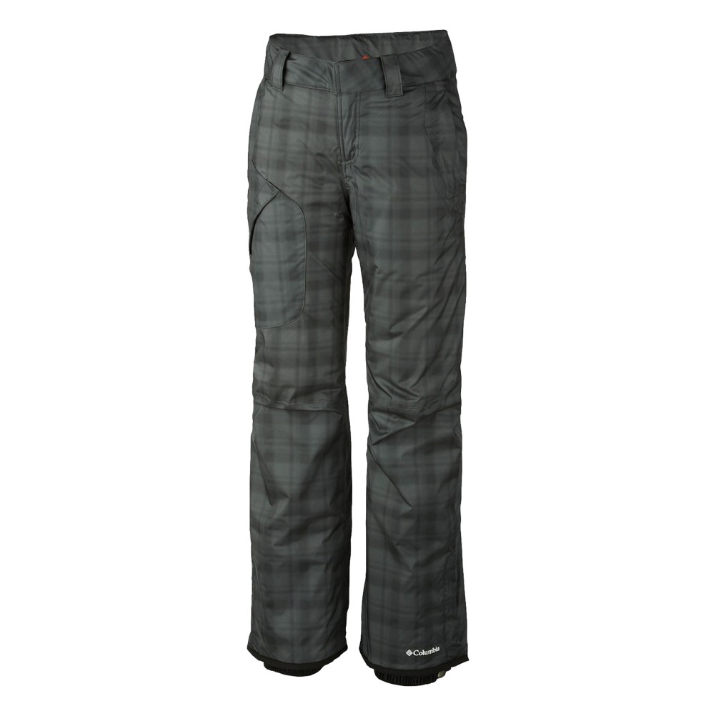 Columbia High Volt Womens Ski Pants, Black Printed Plaid, medium