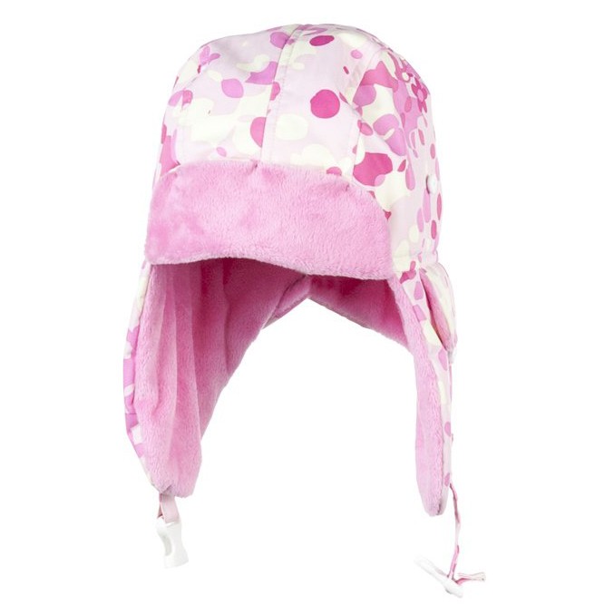 Obermeyer Flap Toddlers Hat, Cotton Candy Dippy Dots Print, medium