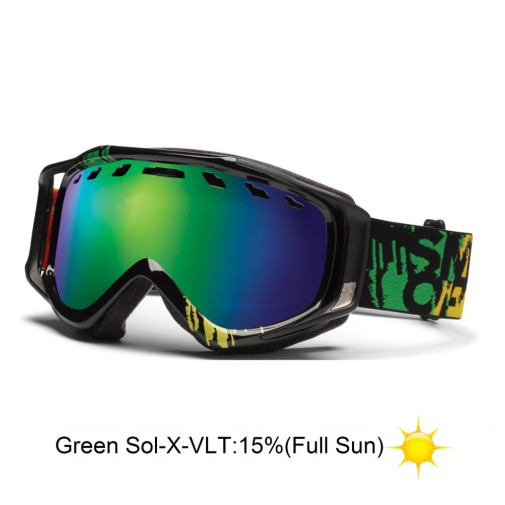 Smith Stance Goggles 2013, Irie Mission-Green Sol X Mirror, swatch