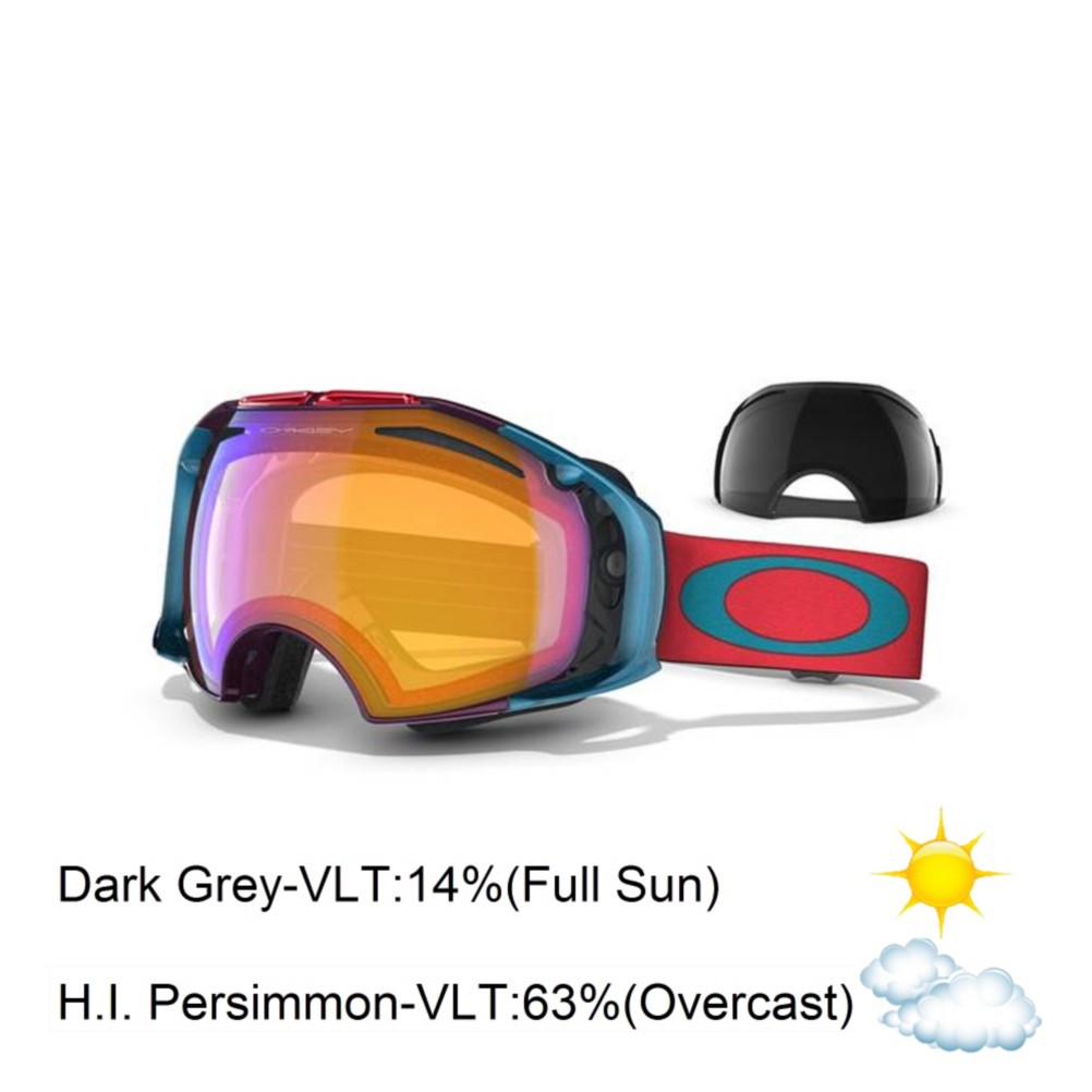 Oakley Airbrake Seth Morrison Goggles 2013, Unification-H.i. Persimmon and Dark Grey, swatch
