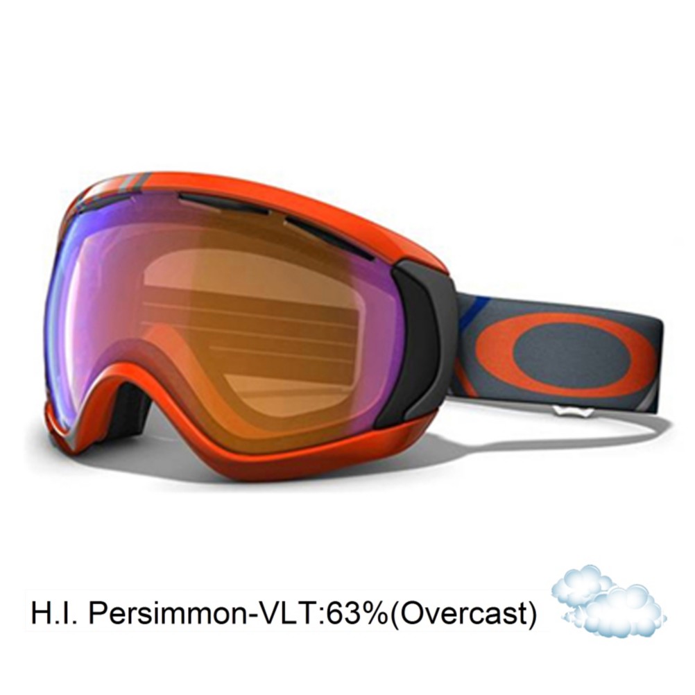 Oakley Canopy Goggles 2013, Freedom Plaid Neon Fire- H.i. Persimmon, medium