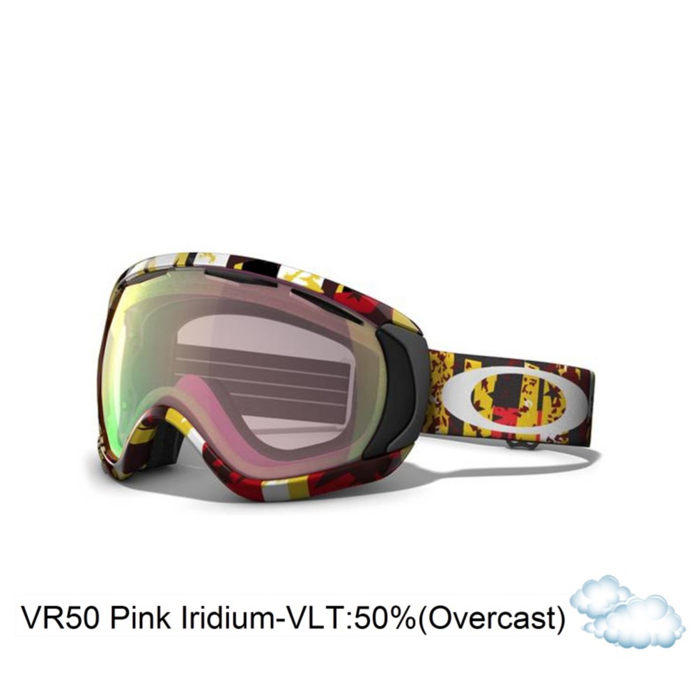 Oakley Canopy Goggles 2013, Rocked Out Red-Vr50 Pink Iridium, swatch