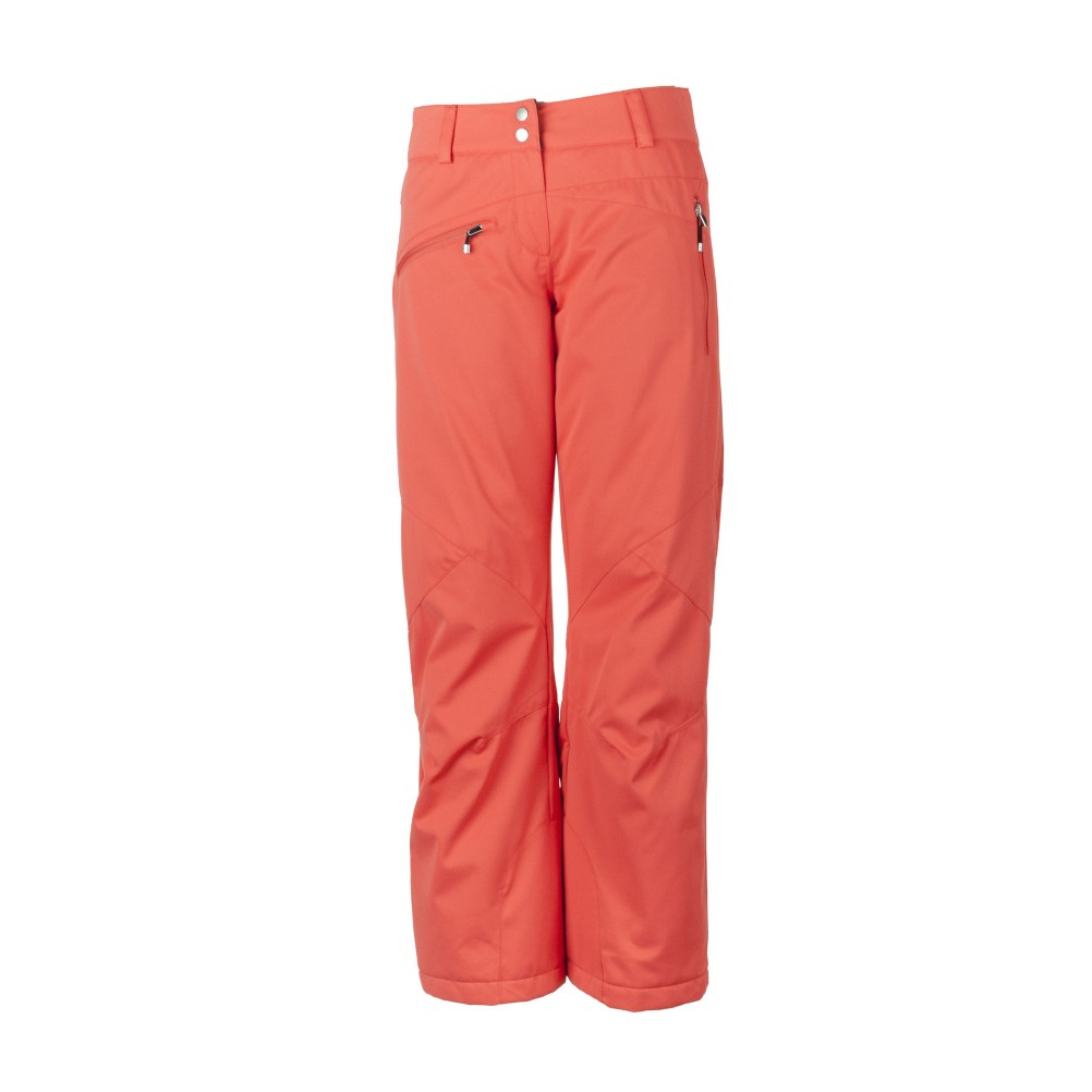 Obermeyer Malta Womens Ski Pants, Hot Coral, swatch