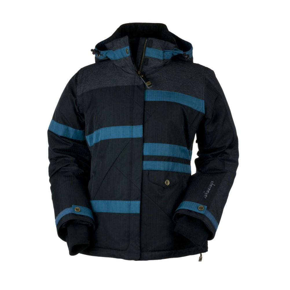 Obermeyer Josie Womens Insulated Ski Jacket, Black, swatch