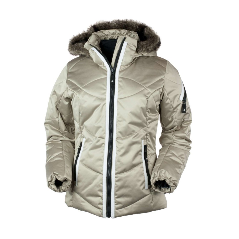 Obermeyer Genevieve Womens Insulated Ski Jacket, Champagne, swatch