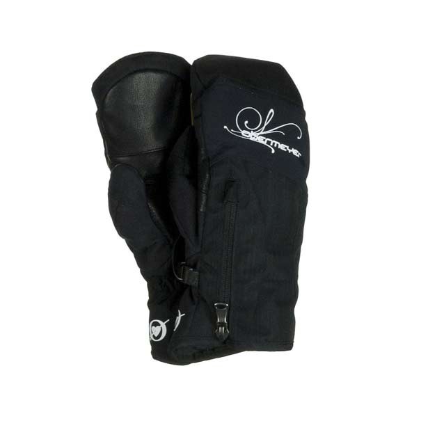 Obermeyer Radiator Womens Mittens, Black, swatch
