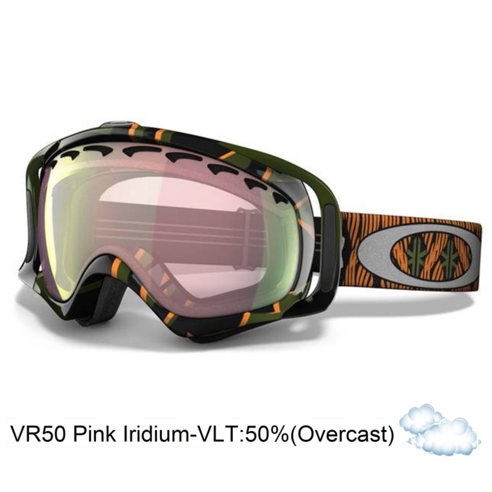 Oakley Crowbar Kazu Kokubo Asian Fit Goggles 2013, Sleeping Giant-Vr50 Pink Iridium, medium