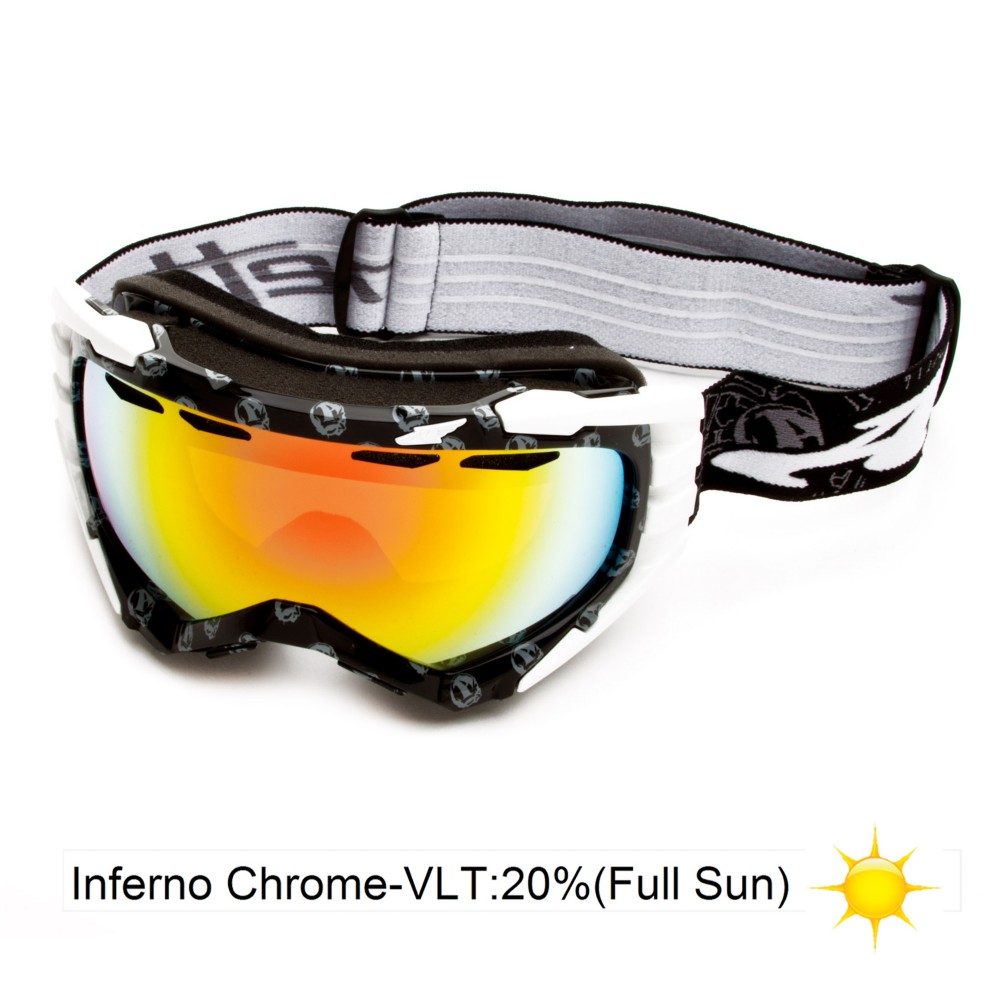 Arnette Mercenary Goggles 2013, Midnight Black Skulls-Inferno, swatch