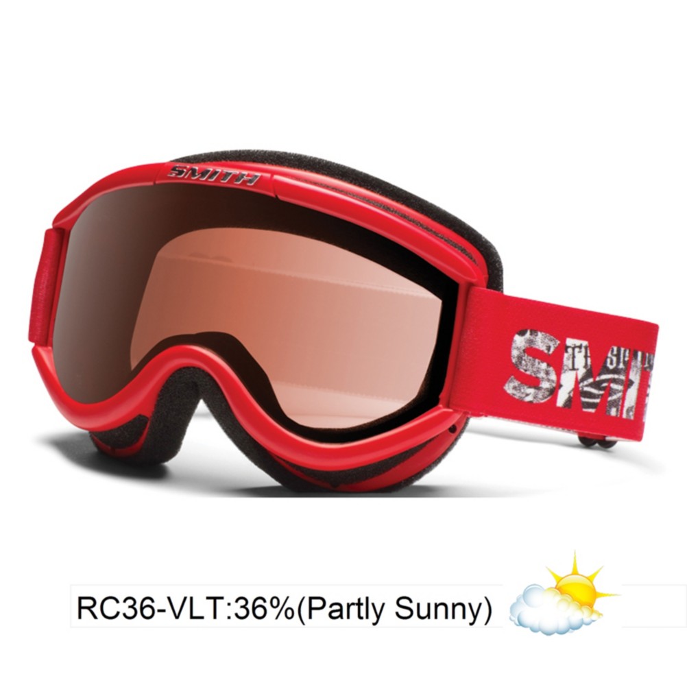 Smith Challenger Kids OTG Goggles 2013, Red Fader-Rc36, swatch