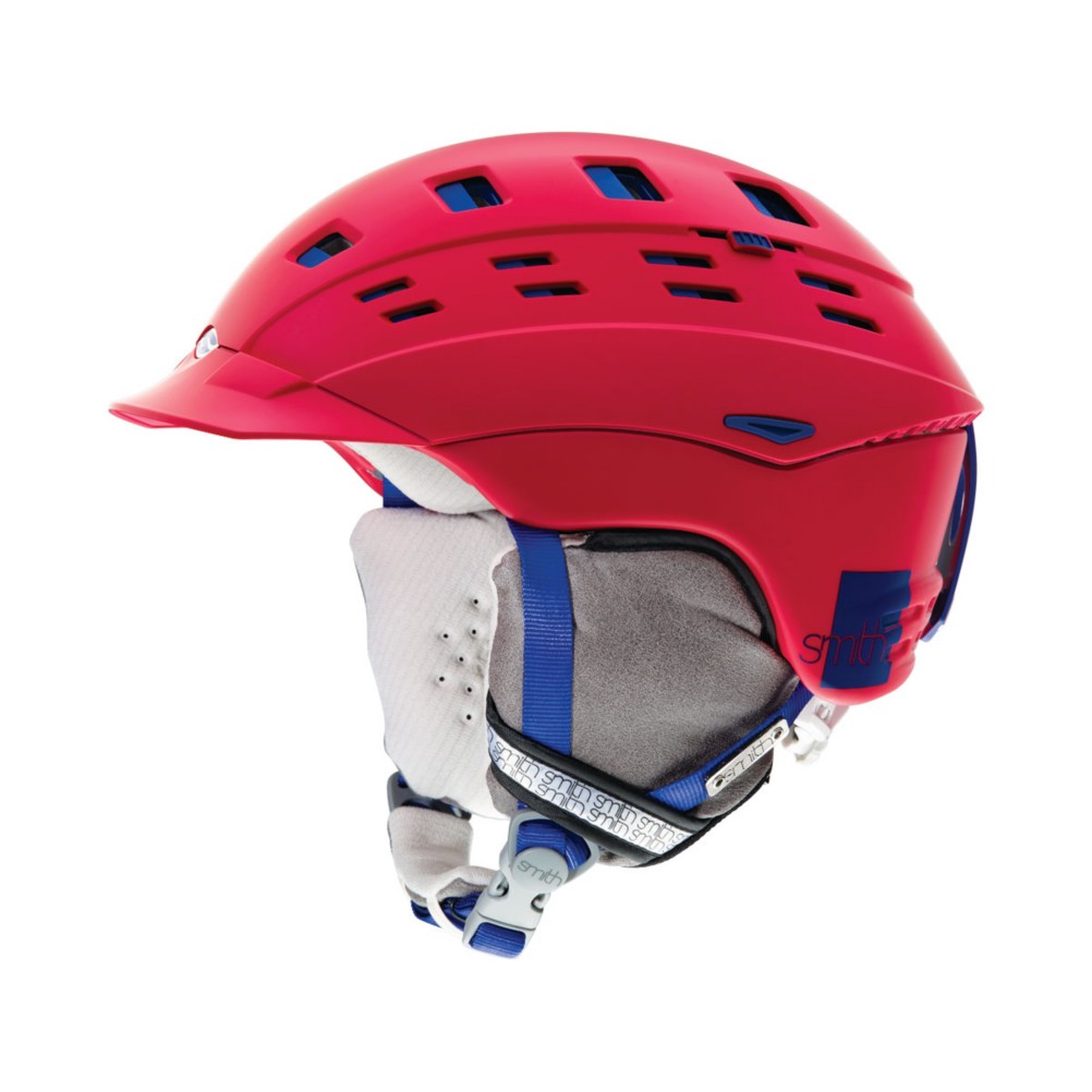Smith Variant Brim Womens Helmet 2013, Neon Red Typepress, swatch