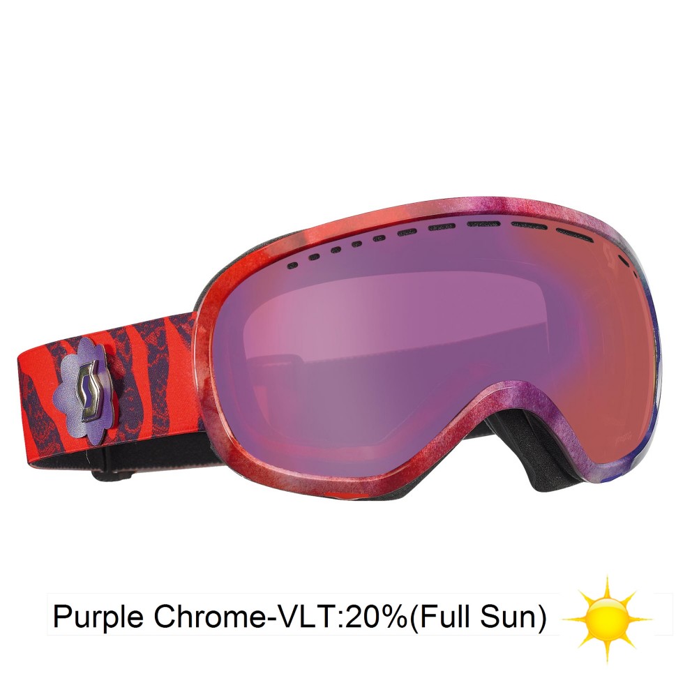 Scott Off-Grid RozG Goggles 2013, Red Purple-Purple Chrome, medium