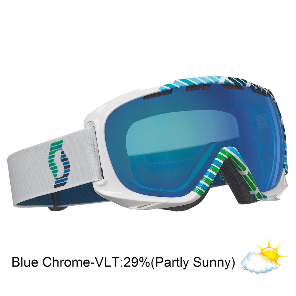 Scott Fix Goggles 2013, Vector White-Blue Chrome, swatch