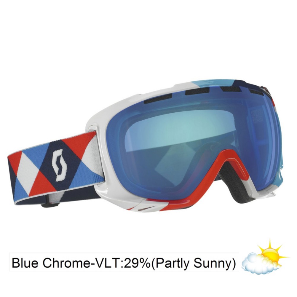 Scott Fix Goggles 2013, Overprint Red Blue-Blue Chrome, swatch